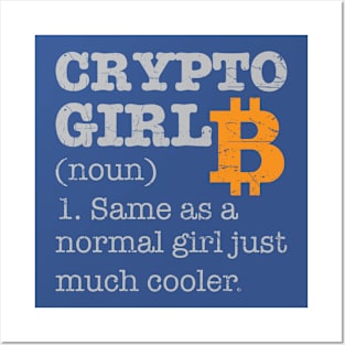 Crypto Girl Posters and Art